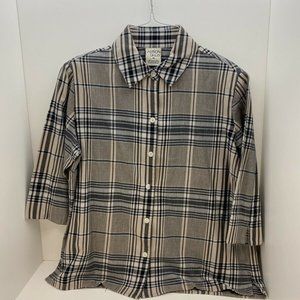 Allison Daley Button front Blouse Top Size 10 Blac